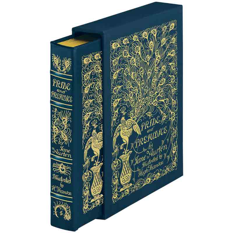 Pride and Prejudice, 1894 Peacock Cover in Blue Greeting Card for Sale by  MeganSteer